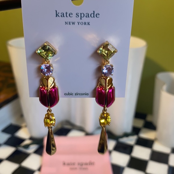 kate spade Jewelry - 🌸HPx2♠️ Love Bugs Beetle Linear Kate Spade earrings